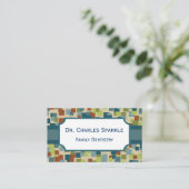 Cartes de visite Professionnelles Mod Mosaïque (Debout devant)