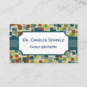 Cartes de visite Professionnelles Mod Mosaïque (Devant)