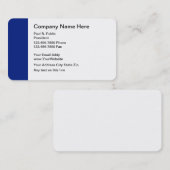 Cartes de visite professionnelles modernes (Devant / Derrière)