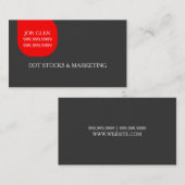 Cartes de visite professionnelles modernes pour le (Devant / Derrière)