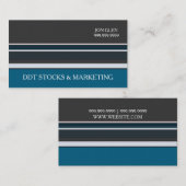 Cartes de visite professionnelles modernes Stocks  (Devant / Derrière)