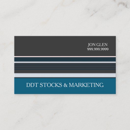Cartes de visite professionnelles modernes Stocks  (Devant)