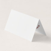 Cartes de visite professionnelles personnalisables (Dos)