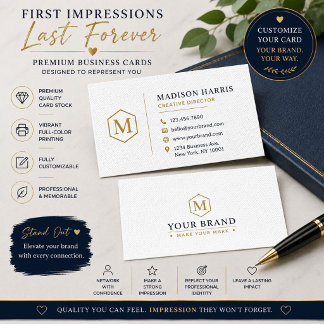 Cartes de visite professionnelles personnalisées