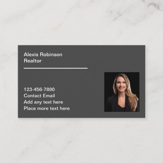 Cartes de visite professionnelles pour agents immo (Devant)