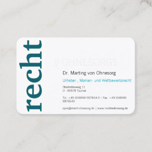 Cartes de visite professionnelles pour avocat vert