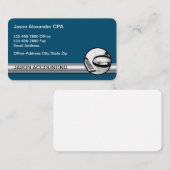 Cartes de visite professionnelles pour comptable C (Devant / Derrière)