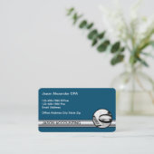 Cartes de visite professionnelles pour comptable C (Debout devant)