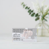 Cartes de visite professionnelles pour comptable c (Debout devant)