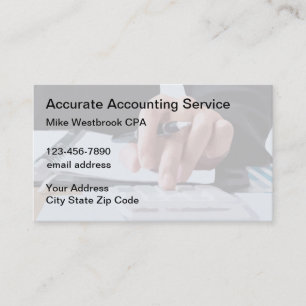 Cartes de visite professionnelles pour comptable c