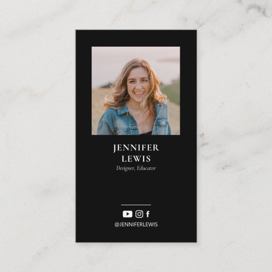 Cartes de visite professionnelles pour les réseaux (Devant)