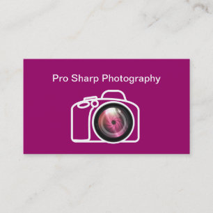 Cartes de visite professionnelles pour photographe