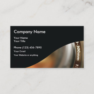 Cartes de visite professionnelles pour photographe
