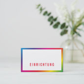 Cartes de visite professionnelles Rainbow (Debout devant)