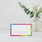 Cartes de visite professionnelles Rainbow (Debout devant)