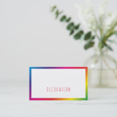 Cartes de visite professionnelles Rainbow (Debout devant)