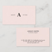 Cartes de visite professionnelles simples et minim (Devant / Derrière)