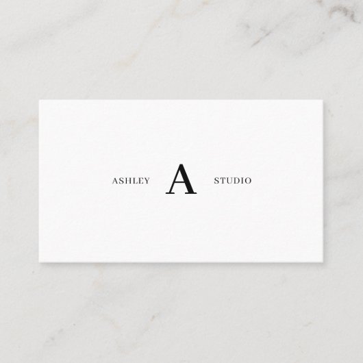 Cartes de visite professionnelles simples et minim (Devant)