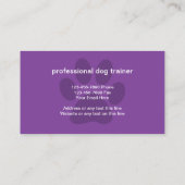 Cartes de visite professionnelles sur le thème du (Dos)