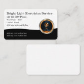 Cartes de visite professionnelles thème électricie (Devant / Derrière)
