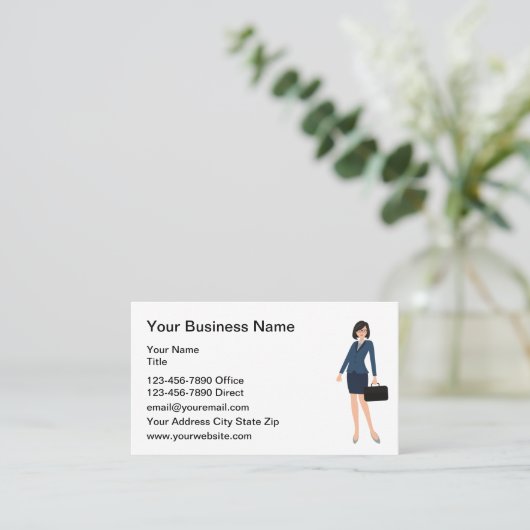 Cartes de visite professionnels (Debout devant)