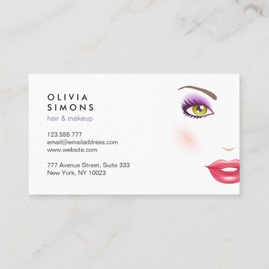 Cartes de visite professionnels (Dos)