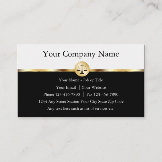 Cartes de visite professionnels (Devant)