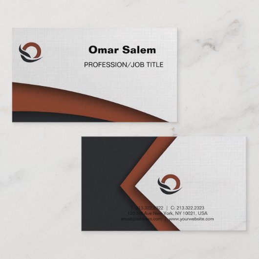 Cartes de visite professionnels (Devant / Derrière)