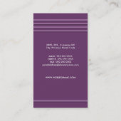 Cartes de visite professionnels (Dos)