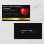 Cartes de visite professionnels (Devant / Derrière)