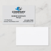 Cartes de visite professionnels avec votre logo (Devant / Derrière)