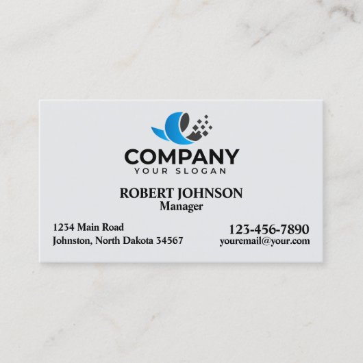 Cartes de visite professionnels avec votre logo (Devant)