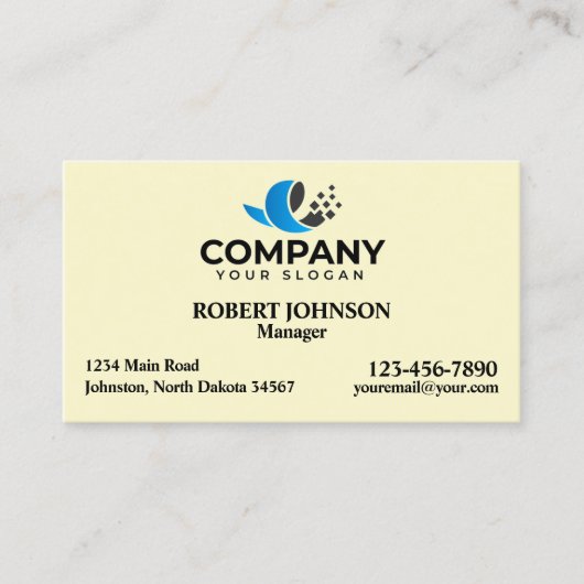 Cartes de visite professionnels avec votre logo (Devant)