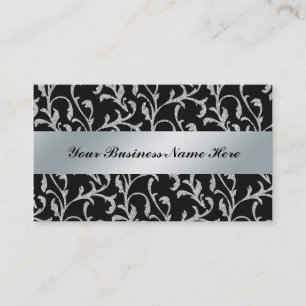 Cartes de visite professionnels Black et Silver
