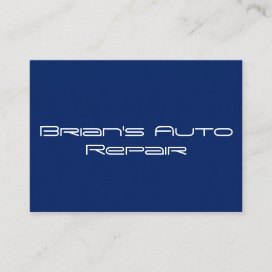Cartes de visite professionnels bleus solides (Devant)