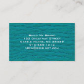 Cartes de visite professionnels Blue Modern (Dos)