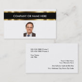 Cartes de visite professionnels chics (Devant / Derrière)
