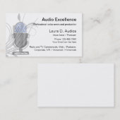 Cartes de visite professionnels d'acteur de voix (Devant / Derrière)