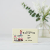 Cartes de visite professionnels de baby-sitter (Debout devant)