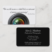 Cartes de visite professionnels de citation de (Devant / Derrière)