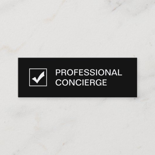 Cartes de visite professionnels de concierge (Devant)