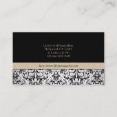 Cartes de visite professionnels de damassé de (Dos)