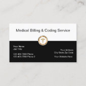 Cartes de visite professionnels de facturation Méd (Devant)