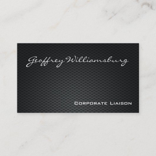 Cartes de visite professionnels de la fibre de car (Devant)