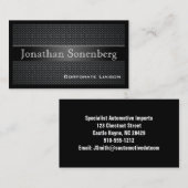 Cartes de visite professionnels de la fibre de car (Devant / Derrière)