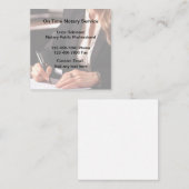 Cartes de visite professionnels de la fonction pub (Devant / Derrière)