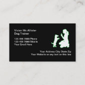 Cartes de visite professionnels de la formation de (Dos)