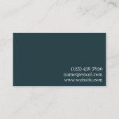 Cartes de visite professionnels de la photographie (Dos)