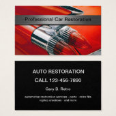 Cartes de visite professionnels de la restauration (Devant & derrière)