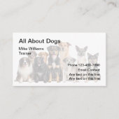 Cartes de visite professionnels de l'entraînement (Devant)